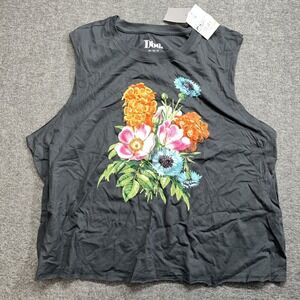 Doe‎ Sleeveless Women's Tank Floral 1X
